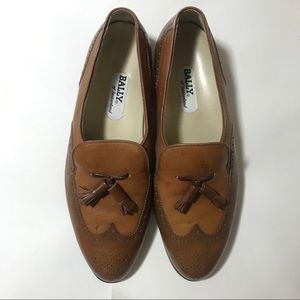 Bally Parawet Two-tone Brown Leather Loafer 12D